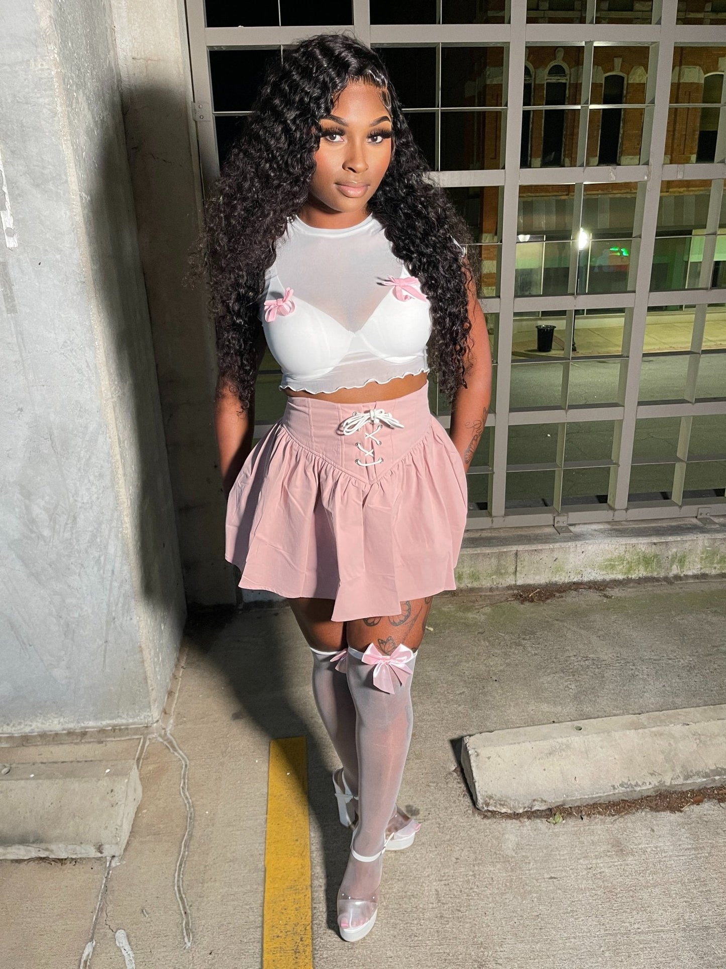 Ballerina Babe Pleated Skirt - Pink - Head Over Heels: All In One Boutique