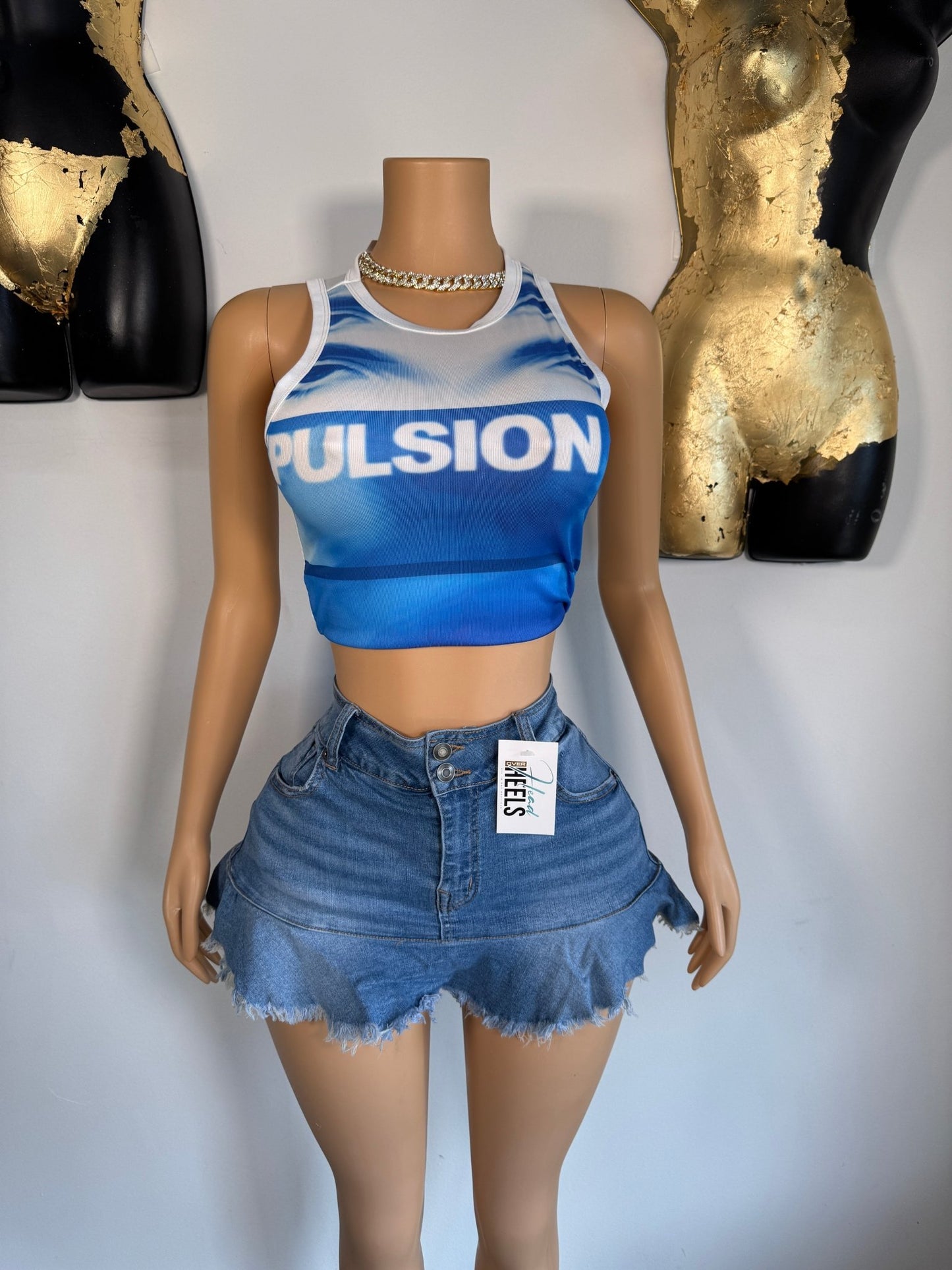 Blaze Skort - Denim - Head Over Heels: All In One Boutique