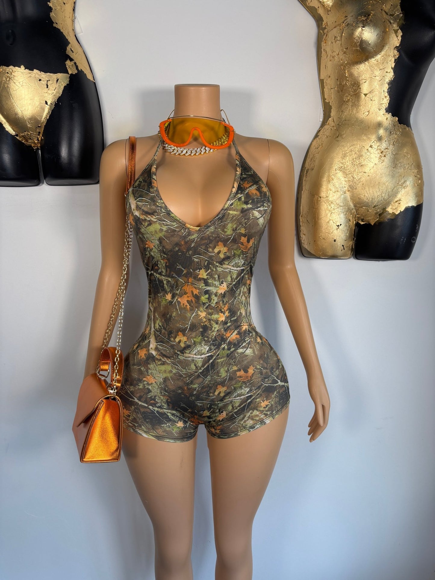 Country Girl Romper - Camo - Head Over Heels: All In One Boutique