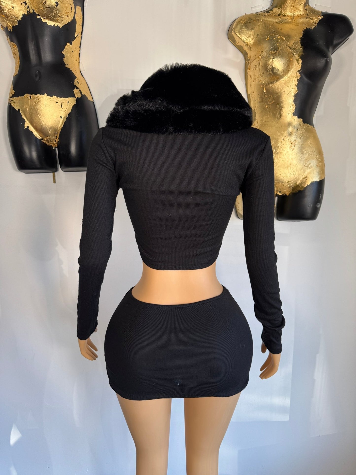 Denver Skirt Set - Black - Head Over Heels: All In One Boutique