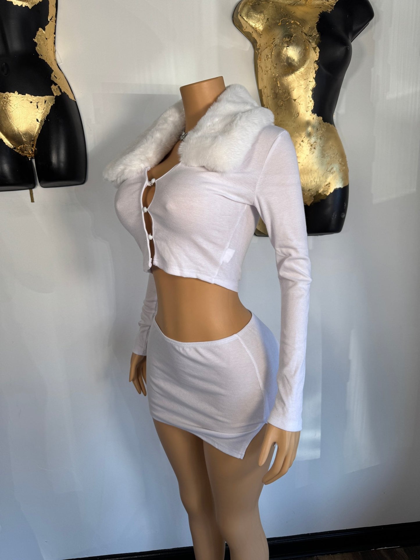 Denver Skirt Set - White - Head Over Heels: All In One Boutique