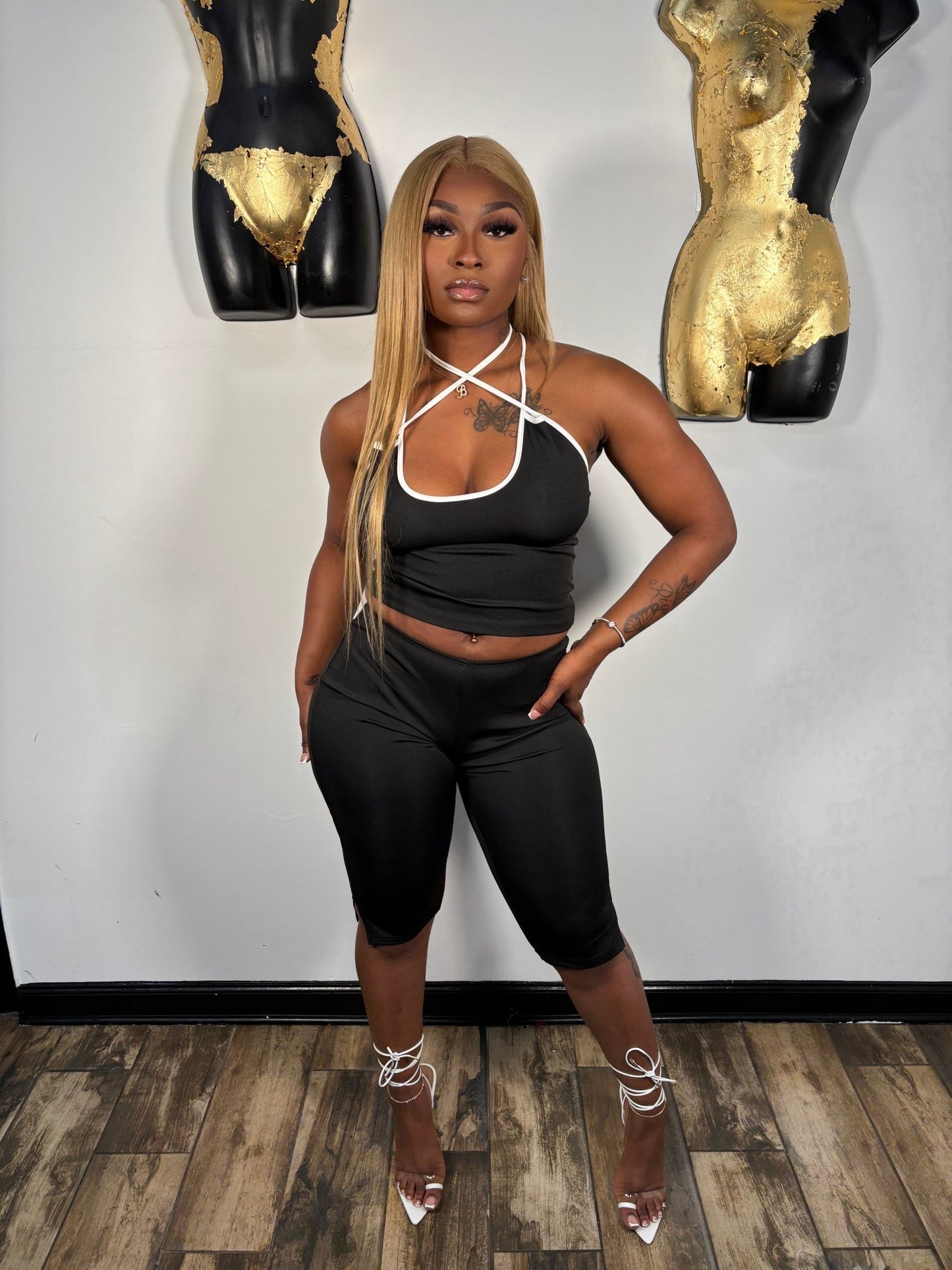 It's Deeper Capri Set - Black - Head Over Heels: All In One Boutique