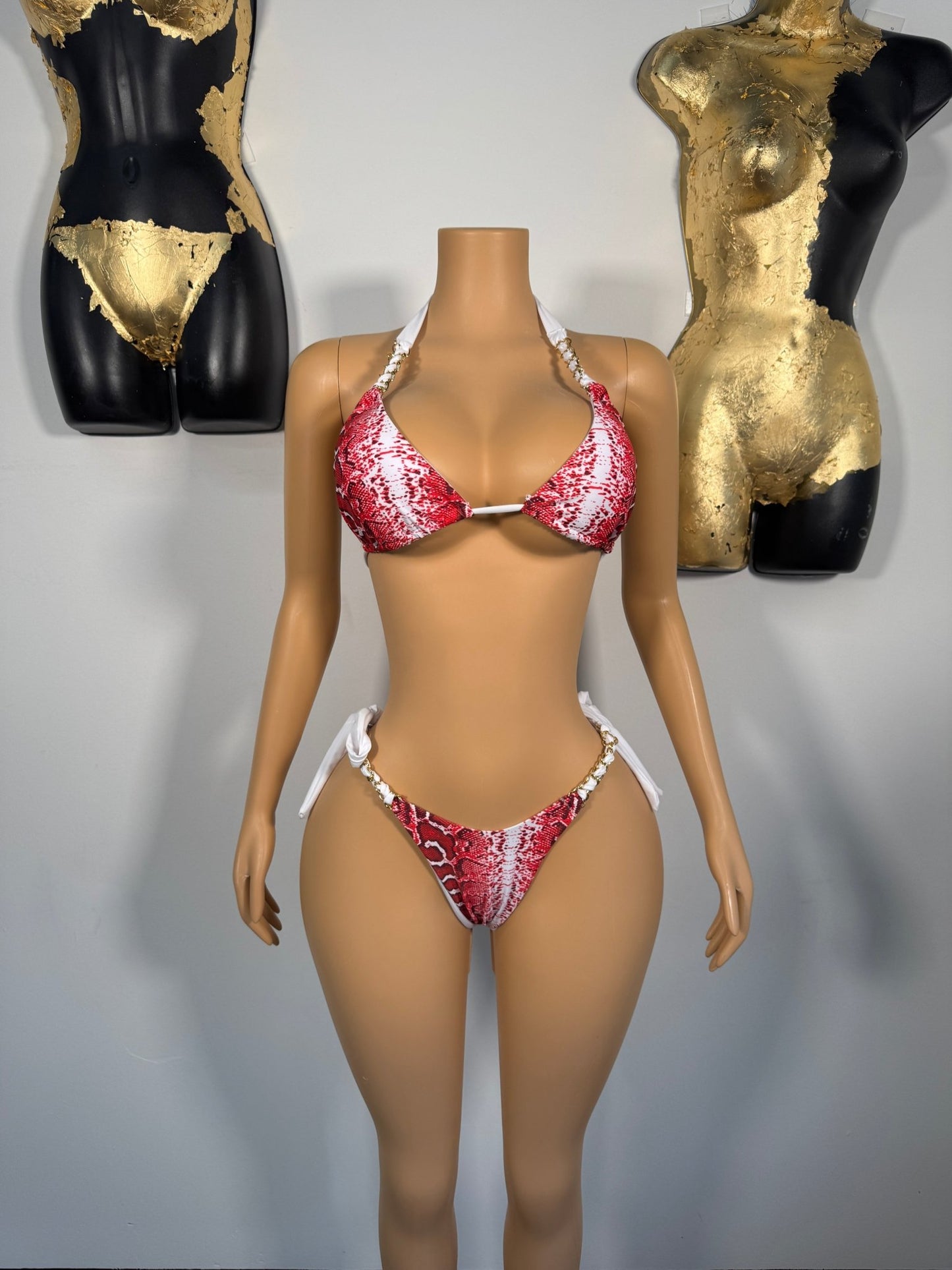 Jiana Bikini - Red Snake (FINAL SALE) - Head Over Heels: All In One Boutique