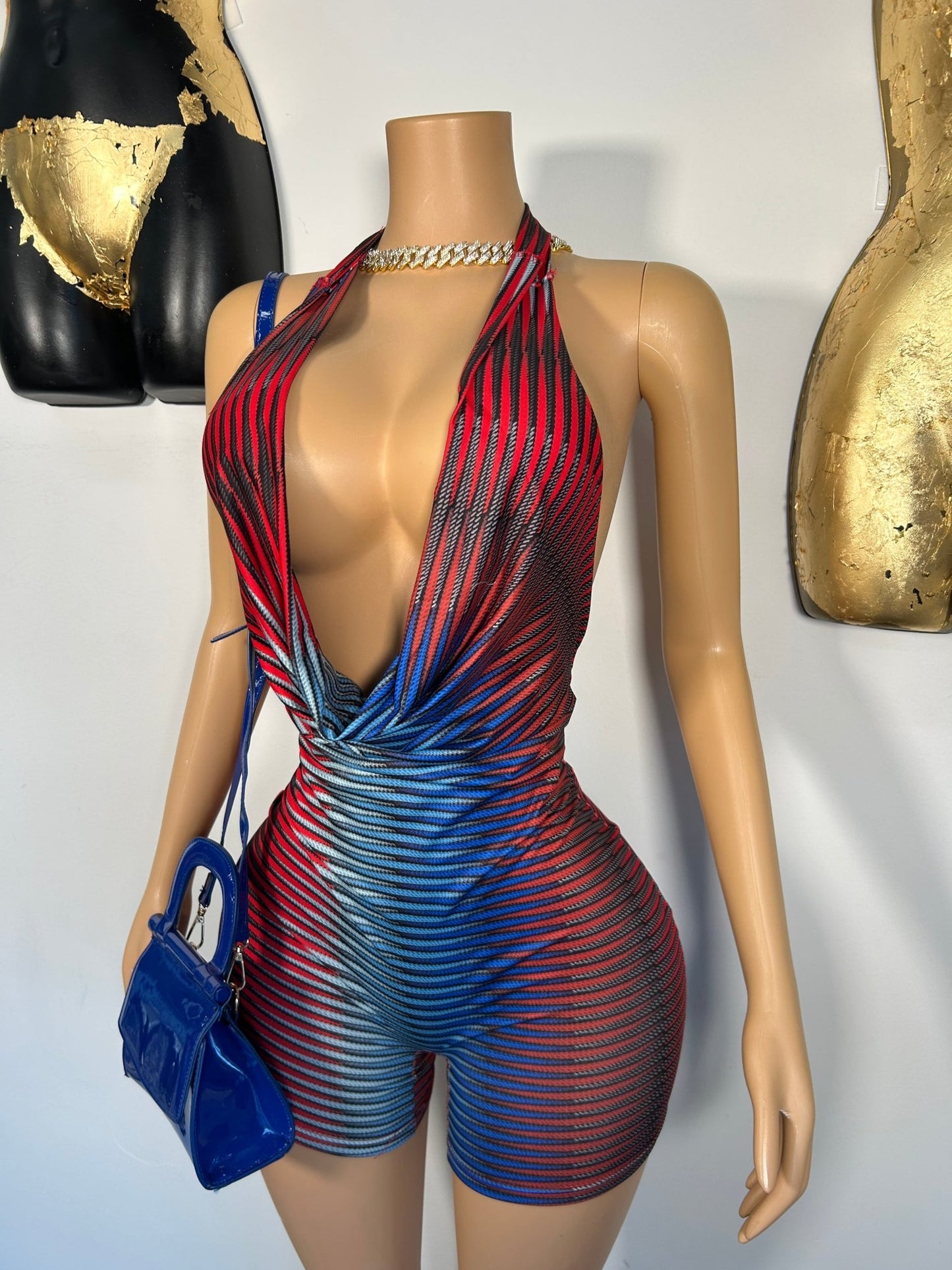 Lover Girl Romper - Multi - Head Over Heels: All In One Boutique