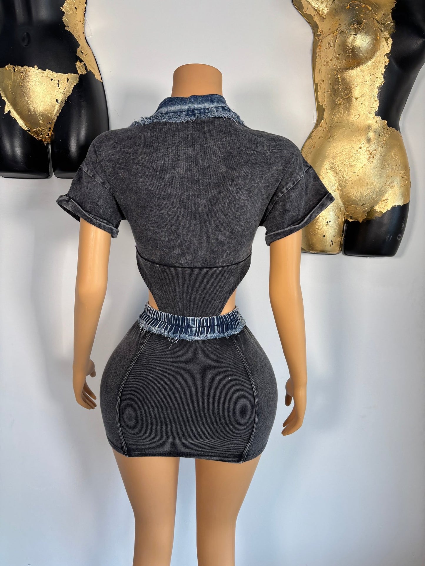 Majestic Skirt Set - Grey - Head Over Heels: All In One Boutique