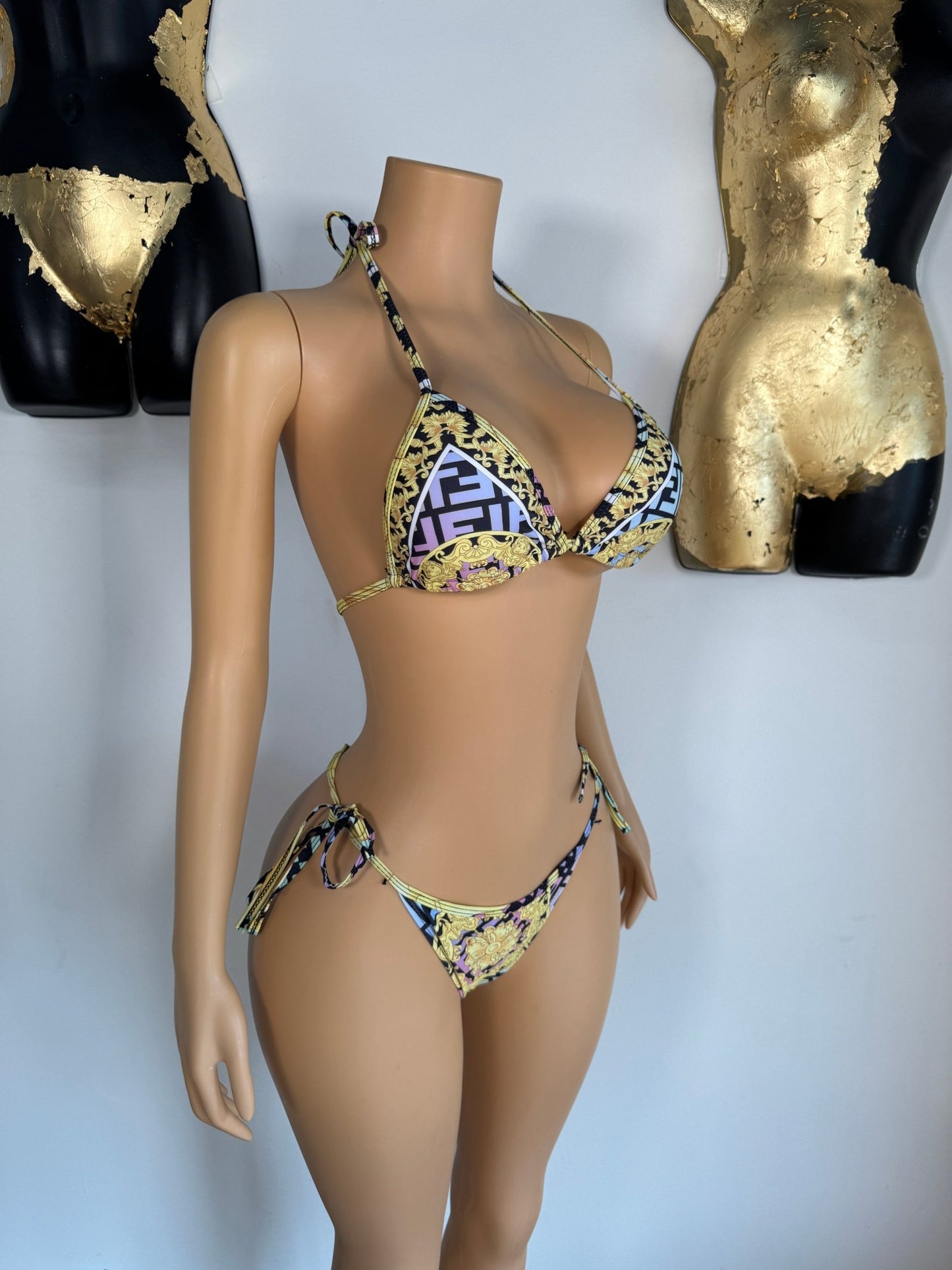 Medusa Bikini - Yellow (FINAL SALE) - Head Over Heels: All In One Boutique