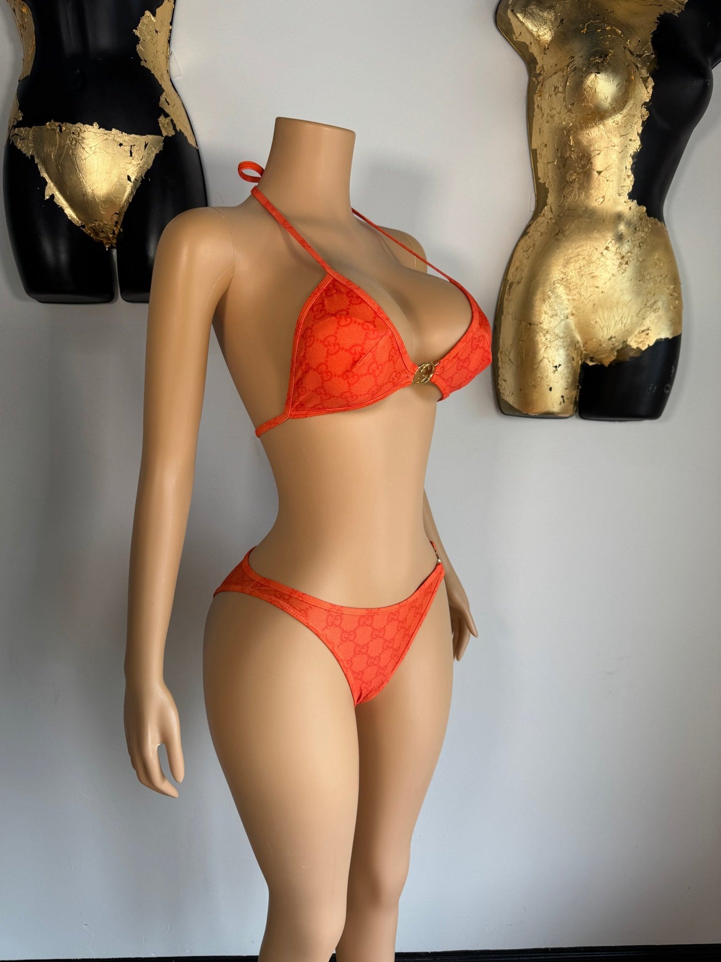 Santorini Bikini - Orange (FINAL SALE) - Head Over Heels: All In One Boutique