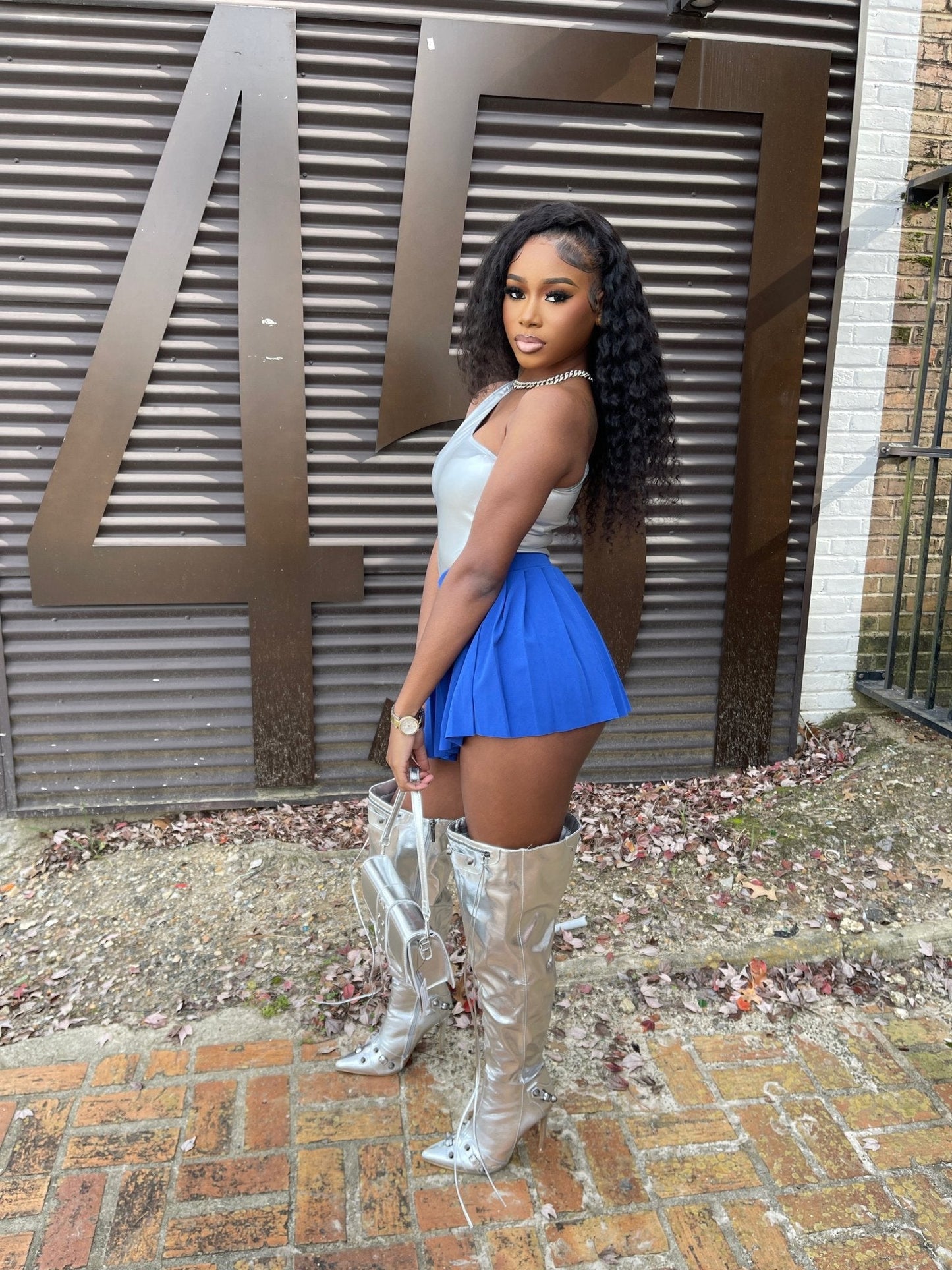 School Girl Skirt- Blue - Head Over Heels: All In One Boutique