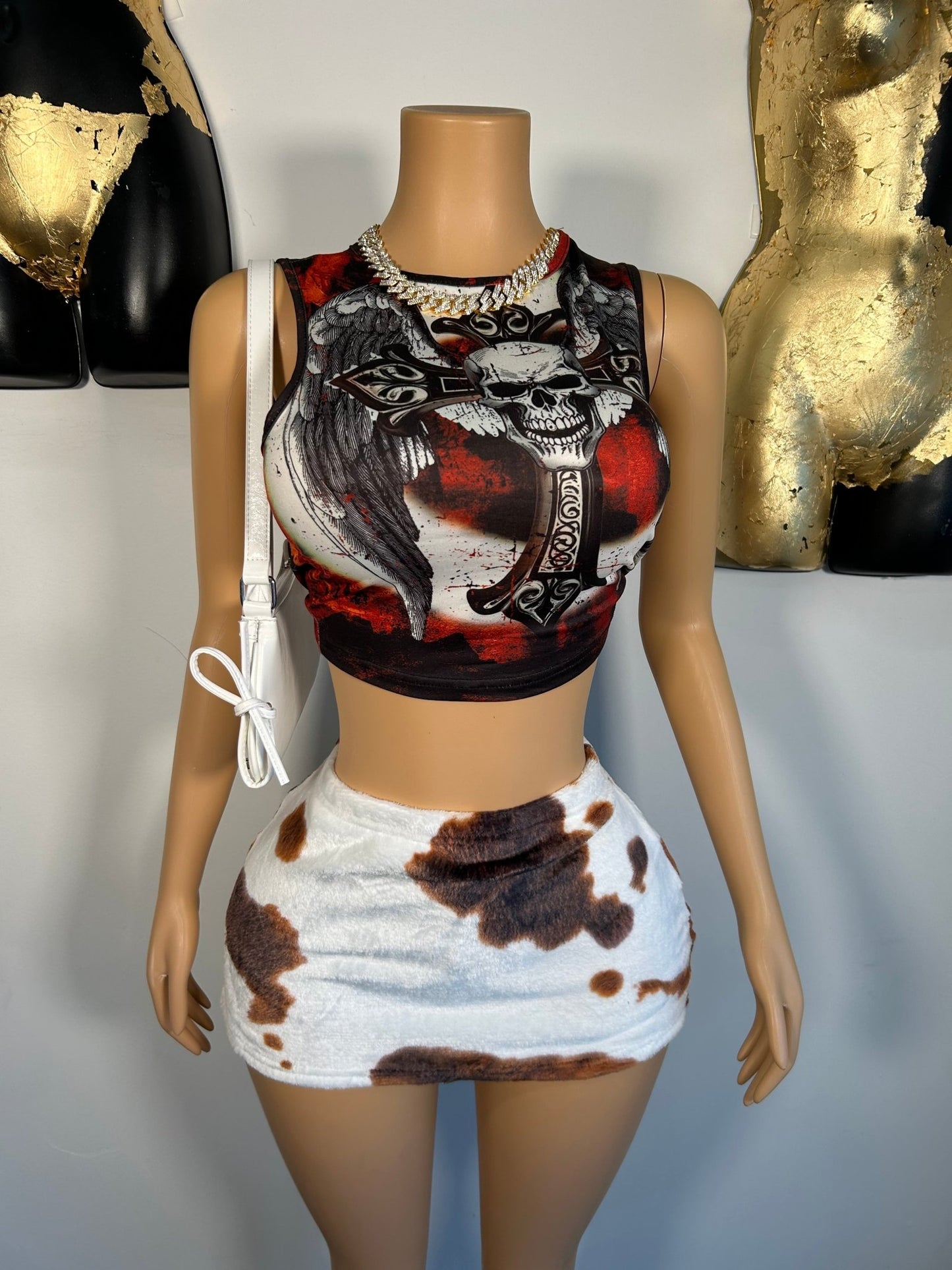 Skull Tank Top - Black - Head Over Heels: All In One Boutique