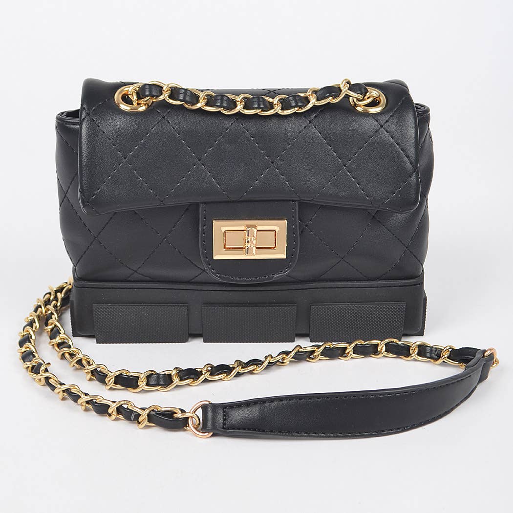 Sneaker Handbag - Black (FINAL SALE) - Head Over Heels: All In One Boutique