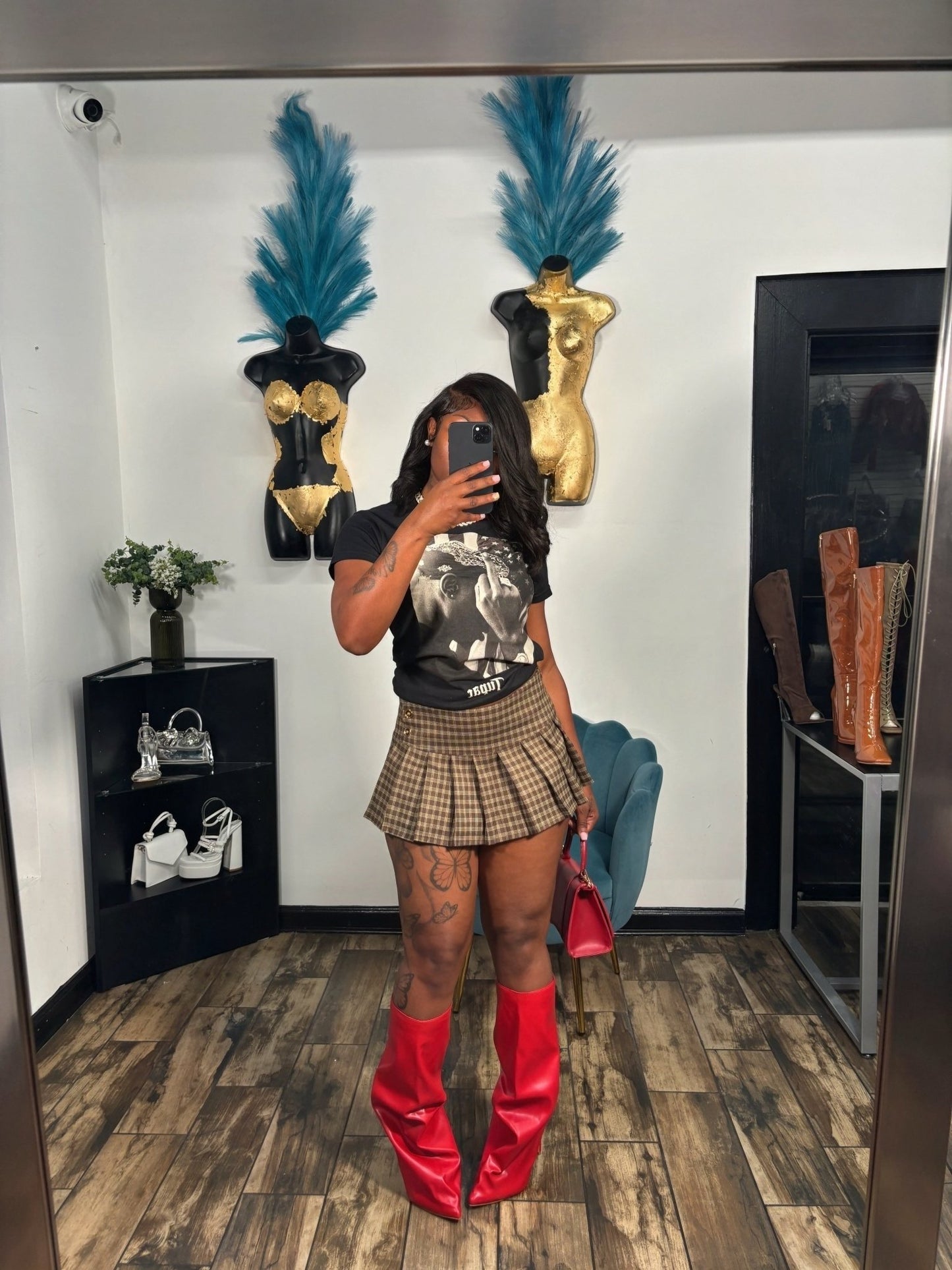 So Plaid Skirt - Brown - Head Over Heels: All In One Boutique