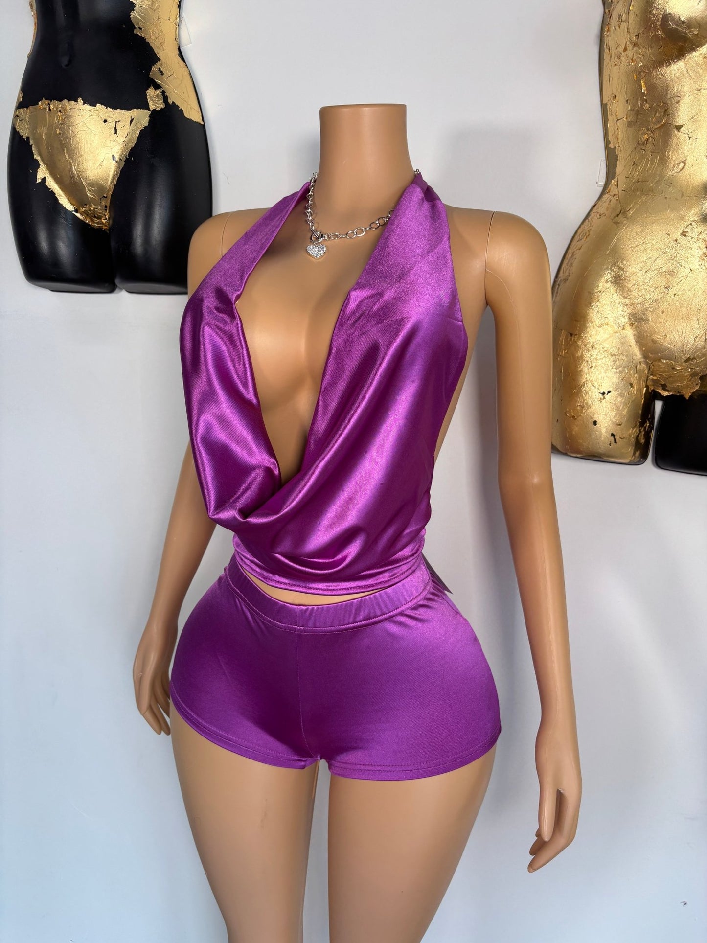 Soft Life Short Set - Purple - Head Over Heels: All In One Boutique