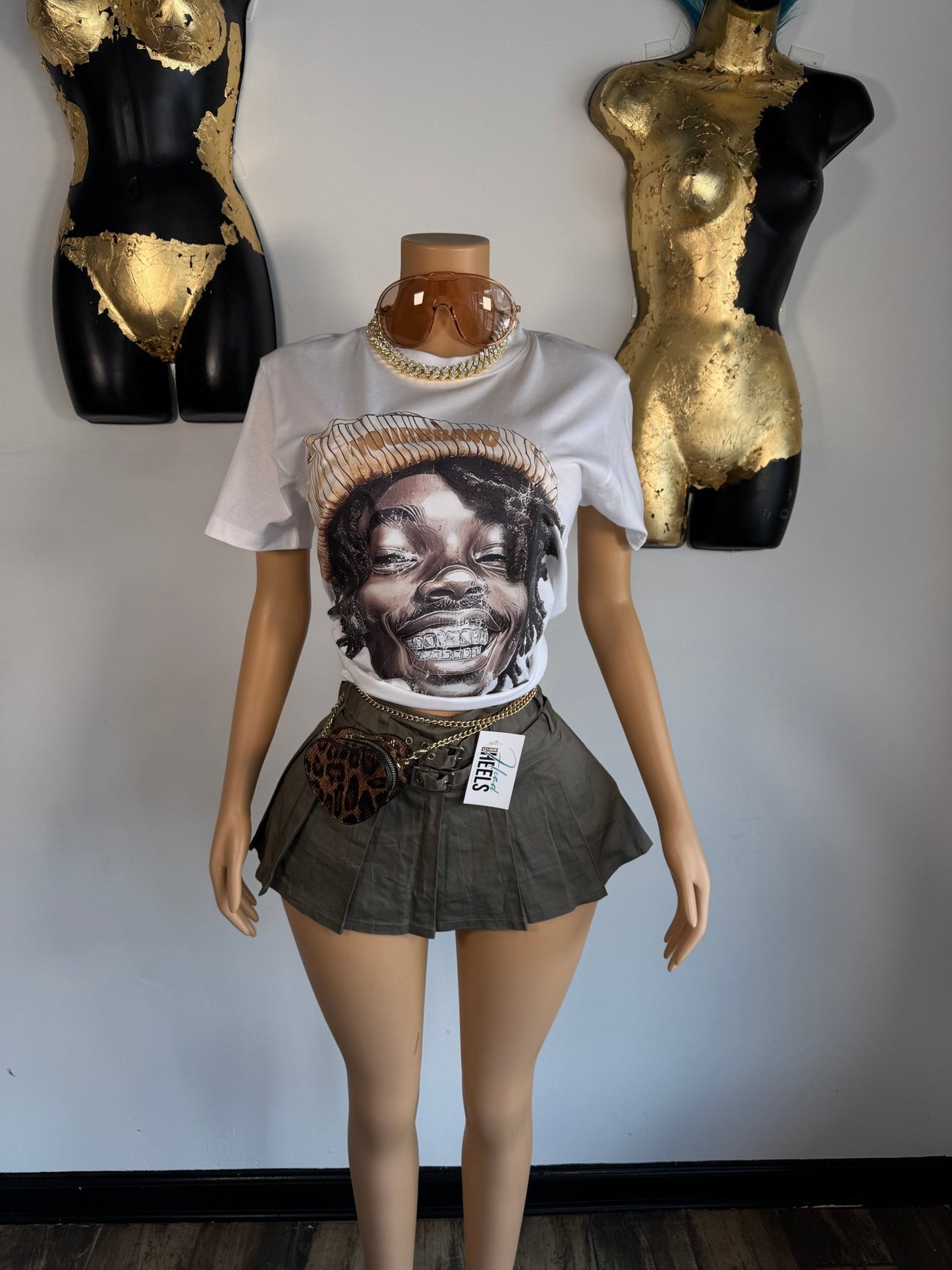 Sophie Pleated Skirt - Grey - Head Over Heels: All In One Boutique