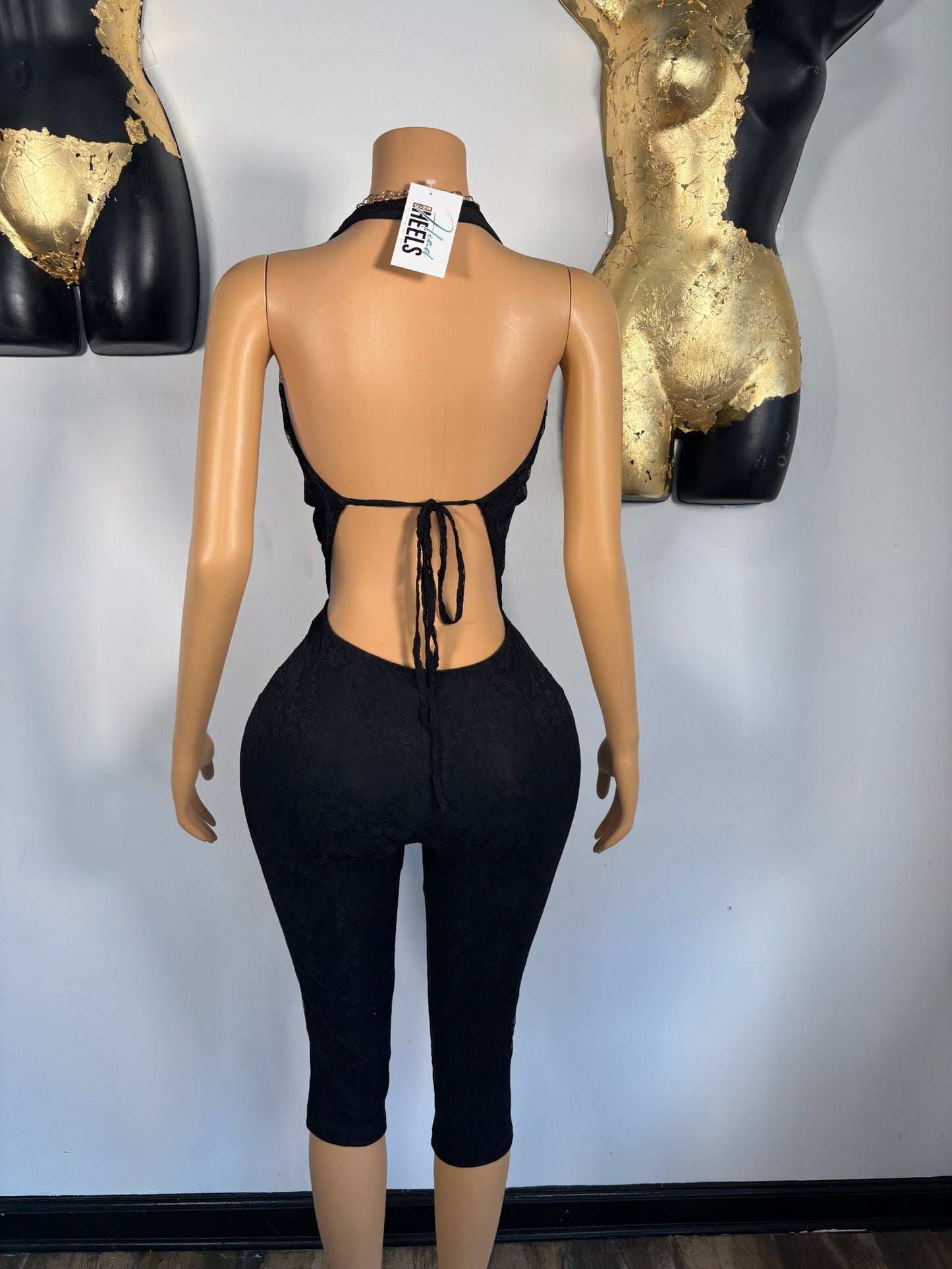 Stella Capri Romper - Black - Head Over Heels: All In One Boutique