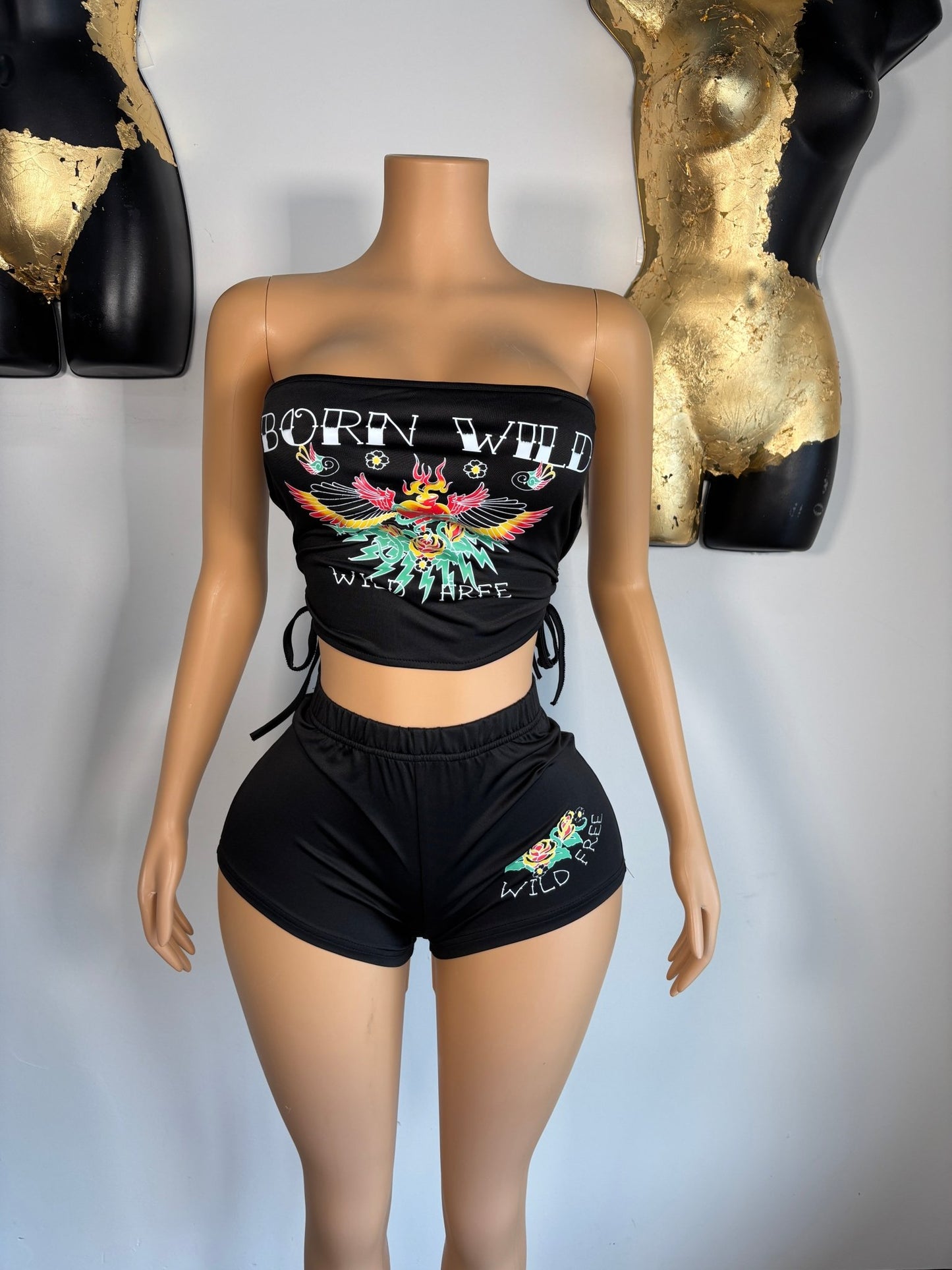 Take You Down Short Set - Black - Head Over Heels: All In One Boutique