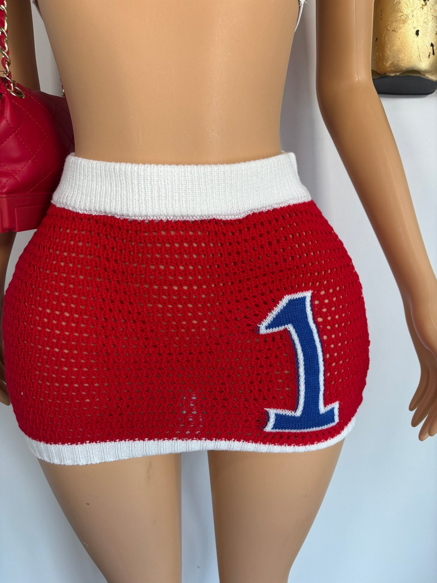 The One Crochet Skirt - Red - Head Over Heels: All In One Boutique