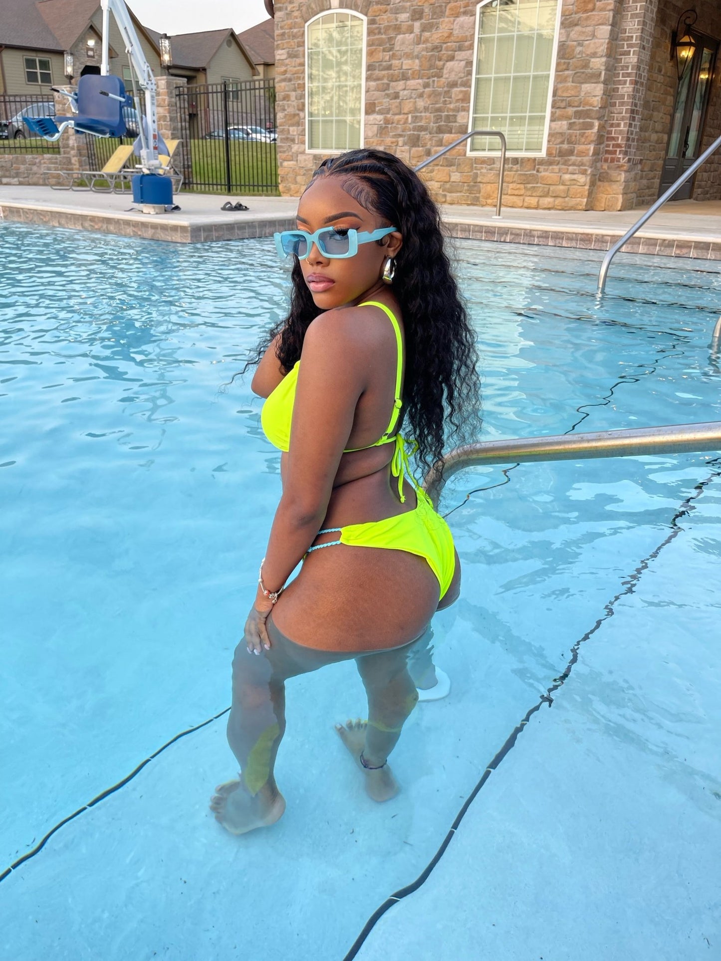 Basic Baddie Bikini- Lime - Head Over Heels: All In One Boutique
