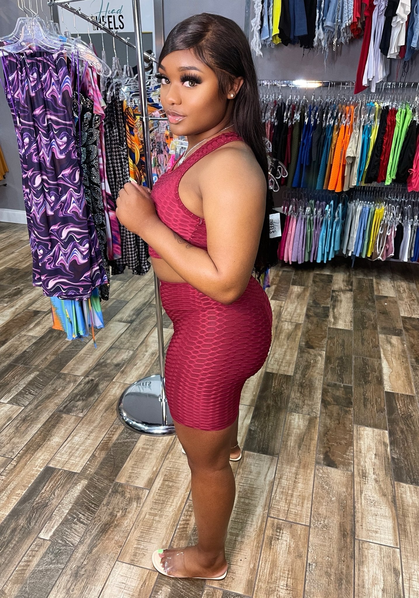 Brazilian Short Set- Burgundy