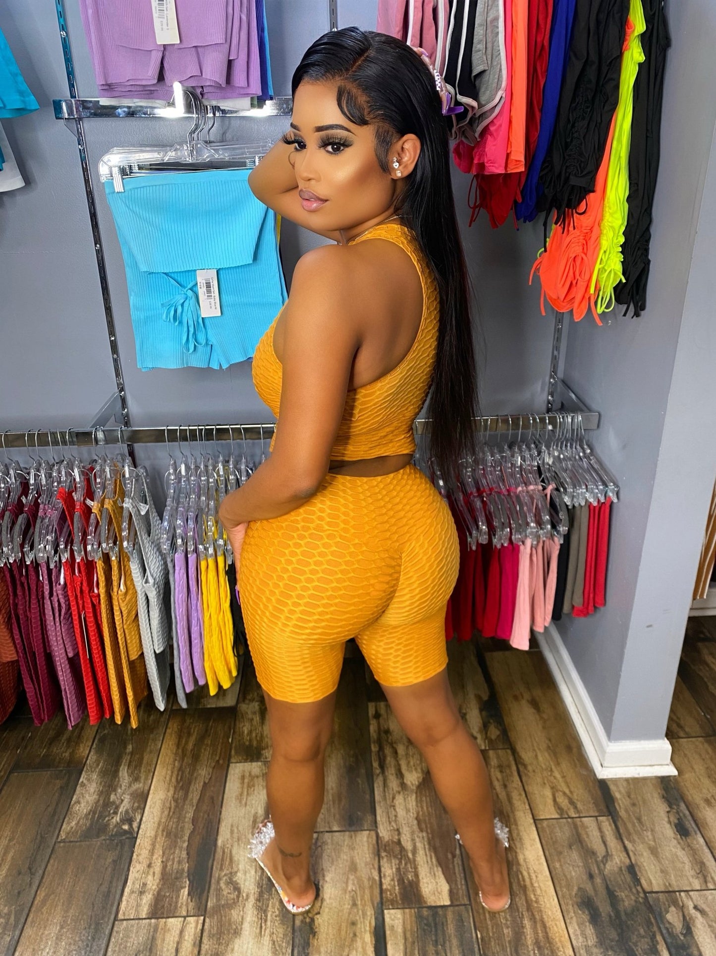 Brazilian Short Set- Mustard