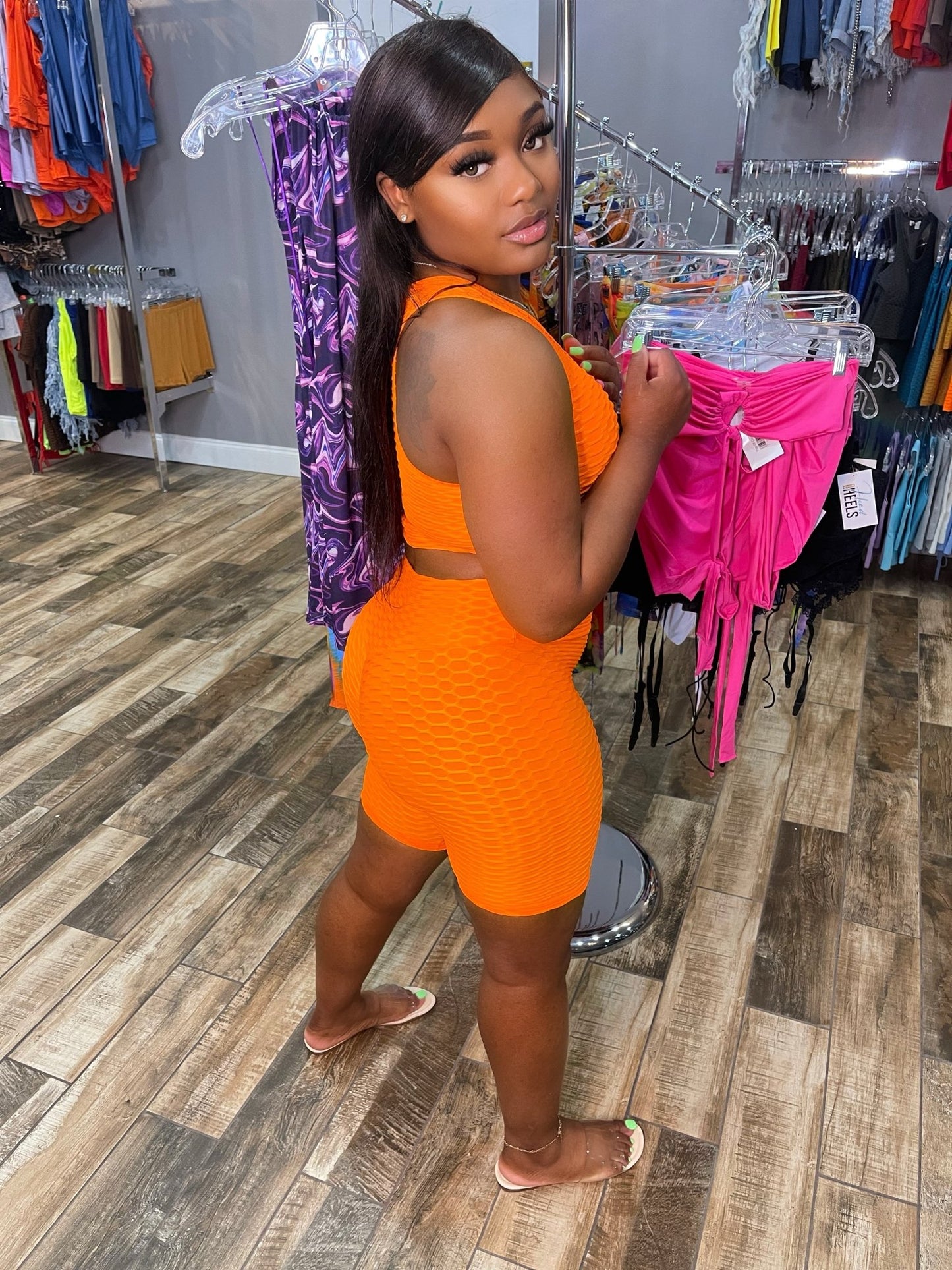 Brazilian Short Set- Orange