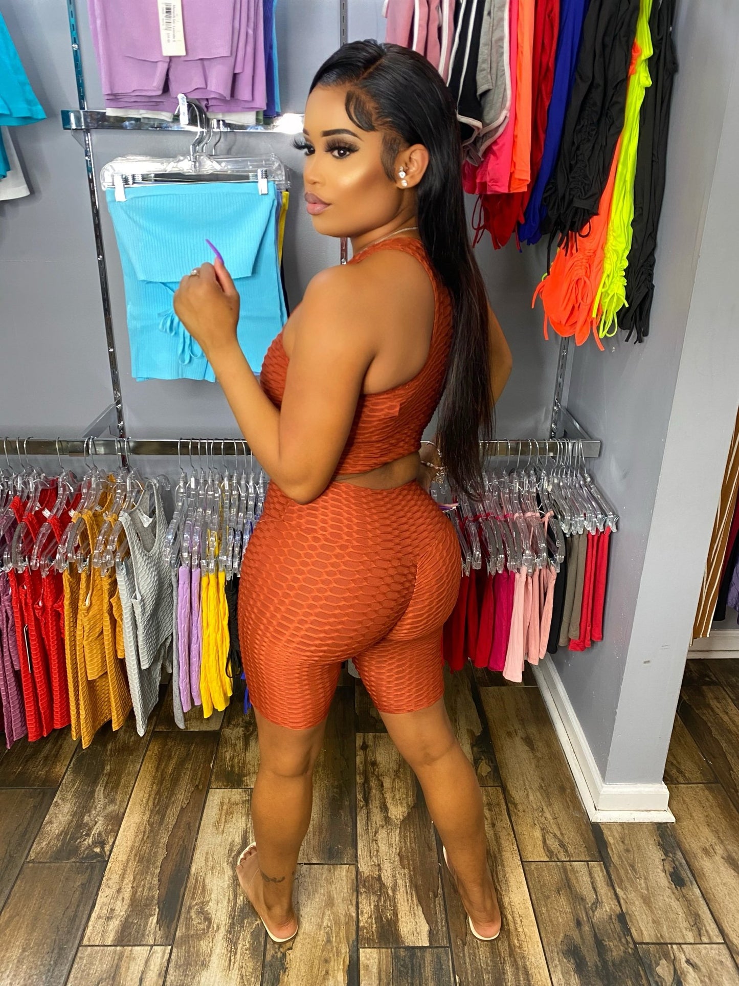 Brazilian Short Set- Rust