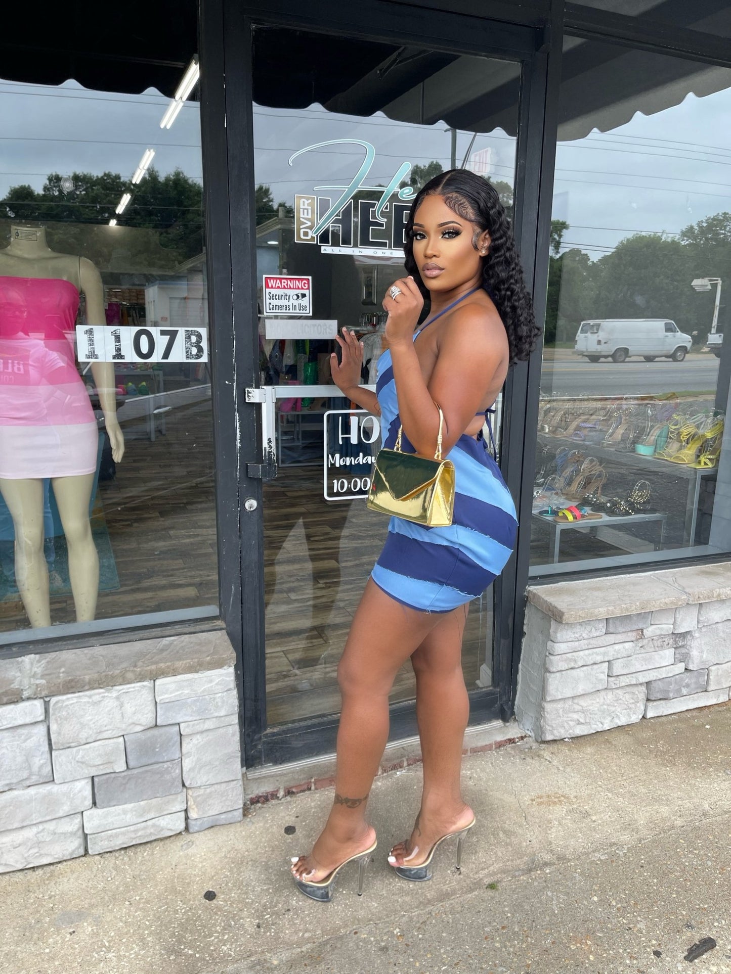 Feisty Baddie Dress- Denim
