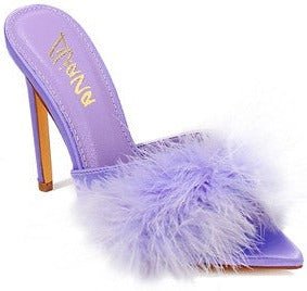 Flamingo Heels- Lavender (Satin)