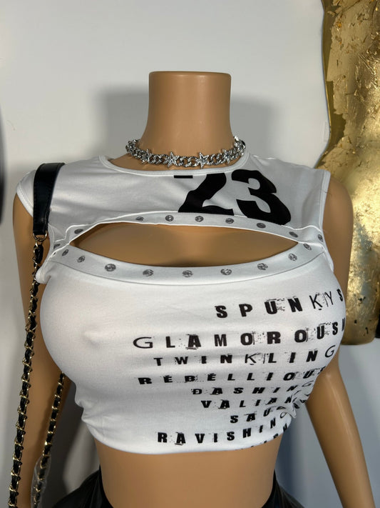 23 Tank Top - White - Head Over Heels: All In One Boutique