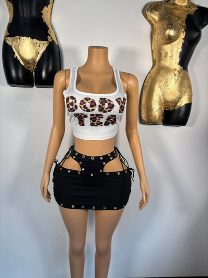 Punk'd Skirt- Black