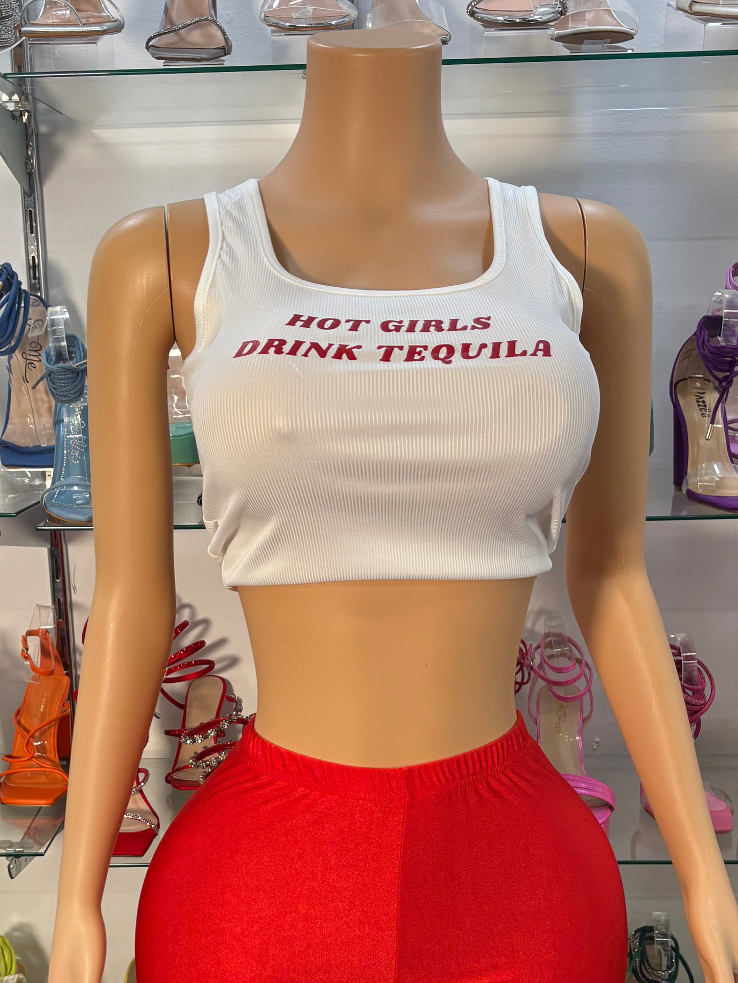 Tequila Tank Top- White