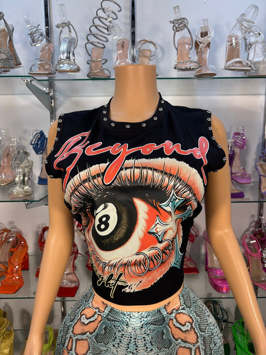 8 Ball Muscle Top - Head Over Heels: All In One Boutique