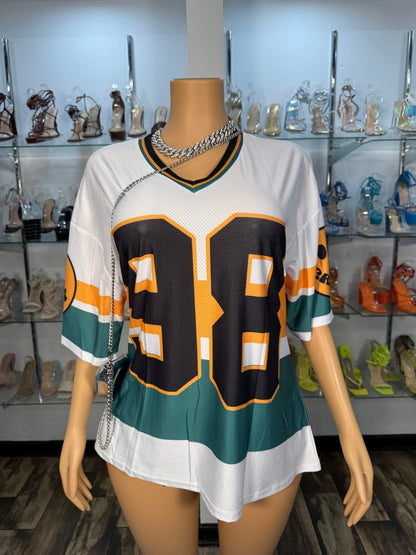 98 Hottie Jersey - Green - Head Over Heels: All In One Boutique