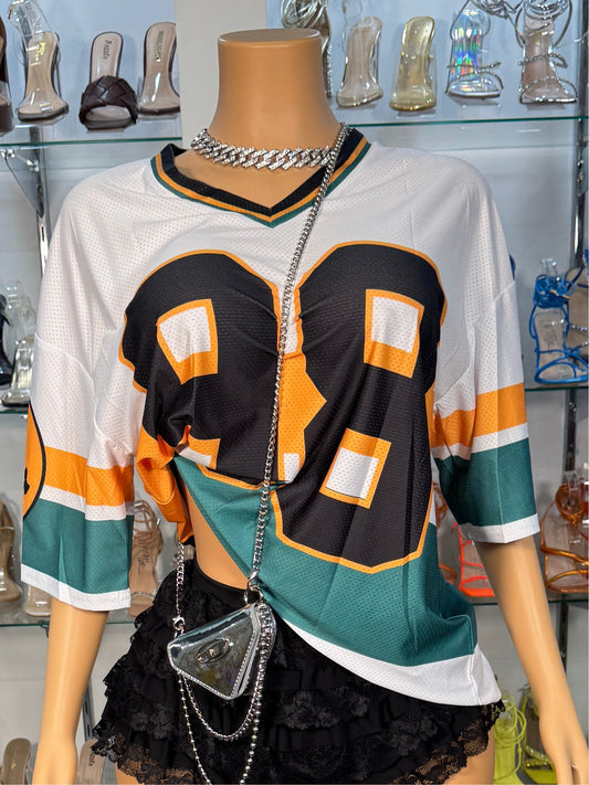 98 Hottie Jersey - Green - Head Over Heels: All In One Boutique