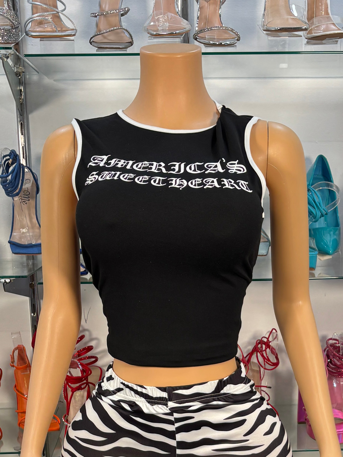 Chrome Top- Black