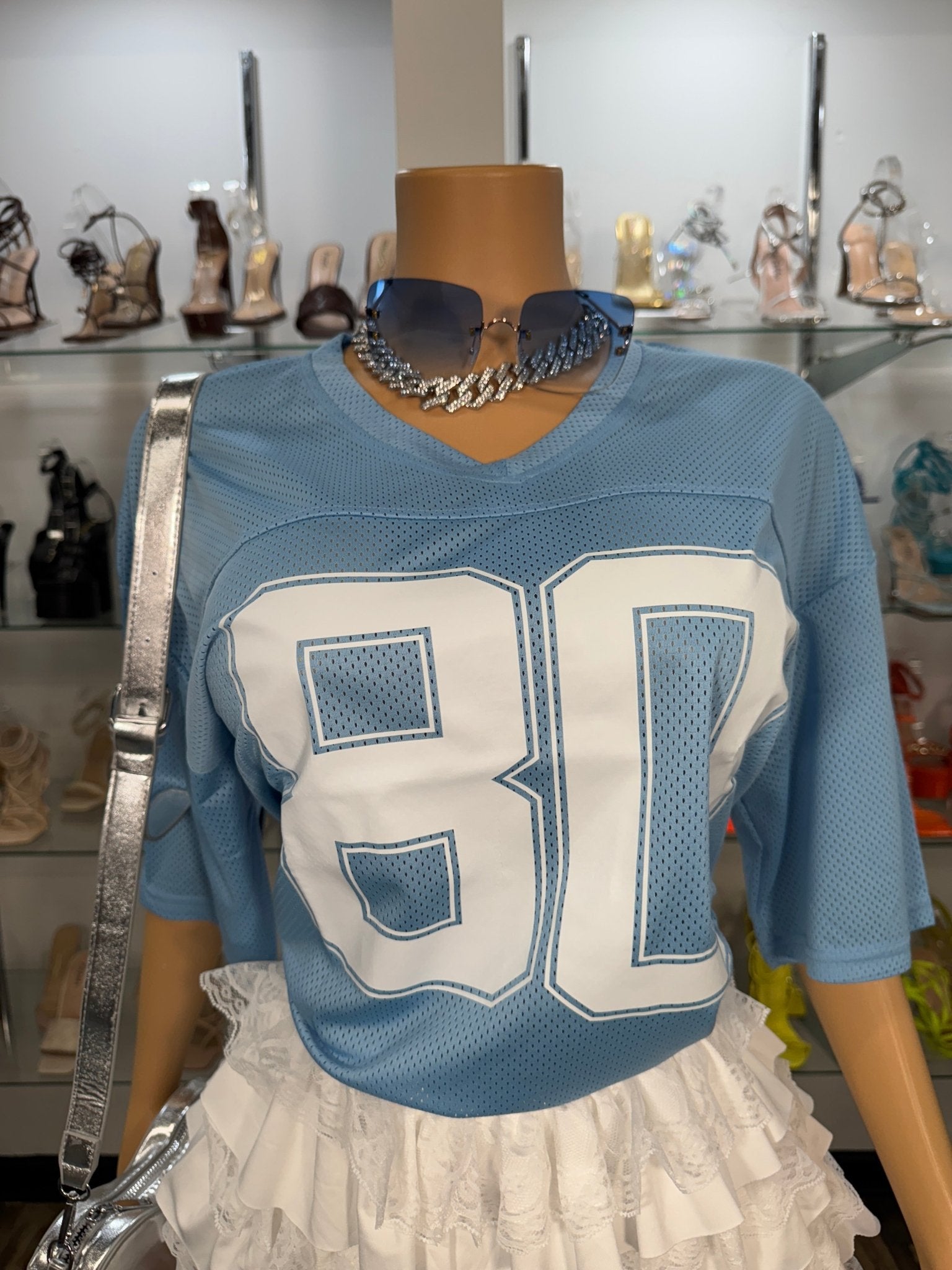 Baby Doll Jersey - Blue - Head Over Heels: All In One Boutique