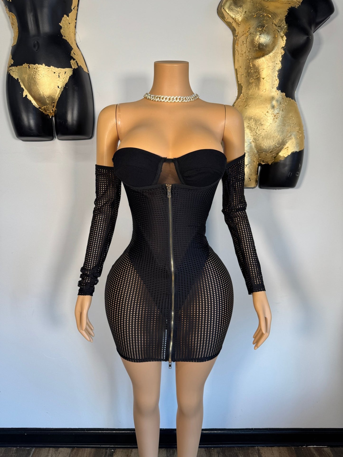 Baddie Fever Dress - Black - Head Over Heels: All In One Boutique