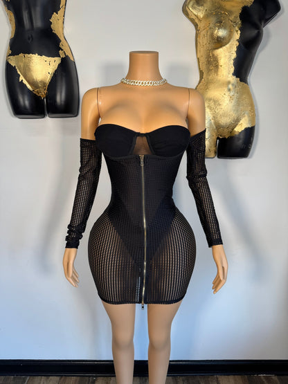 Baddie Fever Dress - Black - Head Over Heels: All In One Boutique