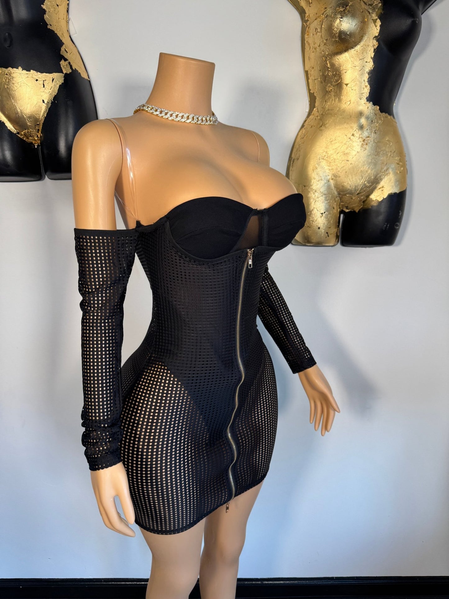 Baddie Fever Dress - Black - Head Over Heels: All In One Boutique