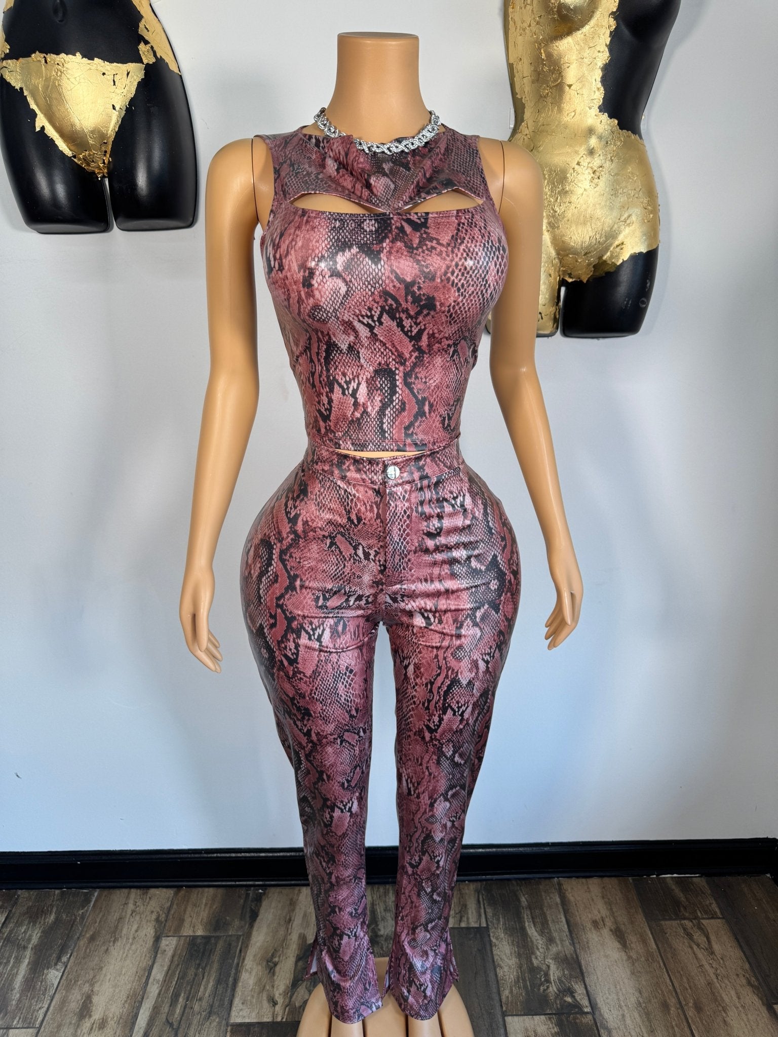 Baddie Pant Set - Snake - Head Over Heels: All In One Boutique