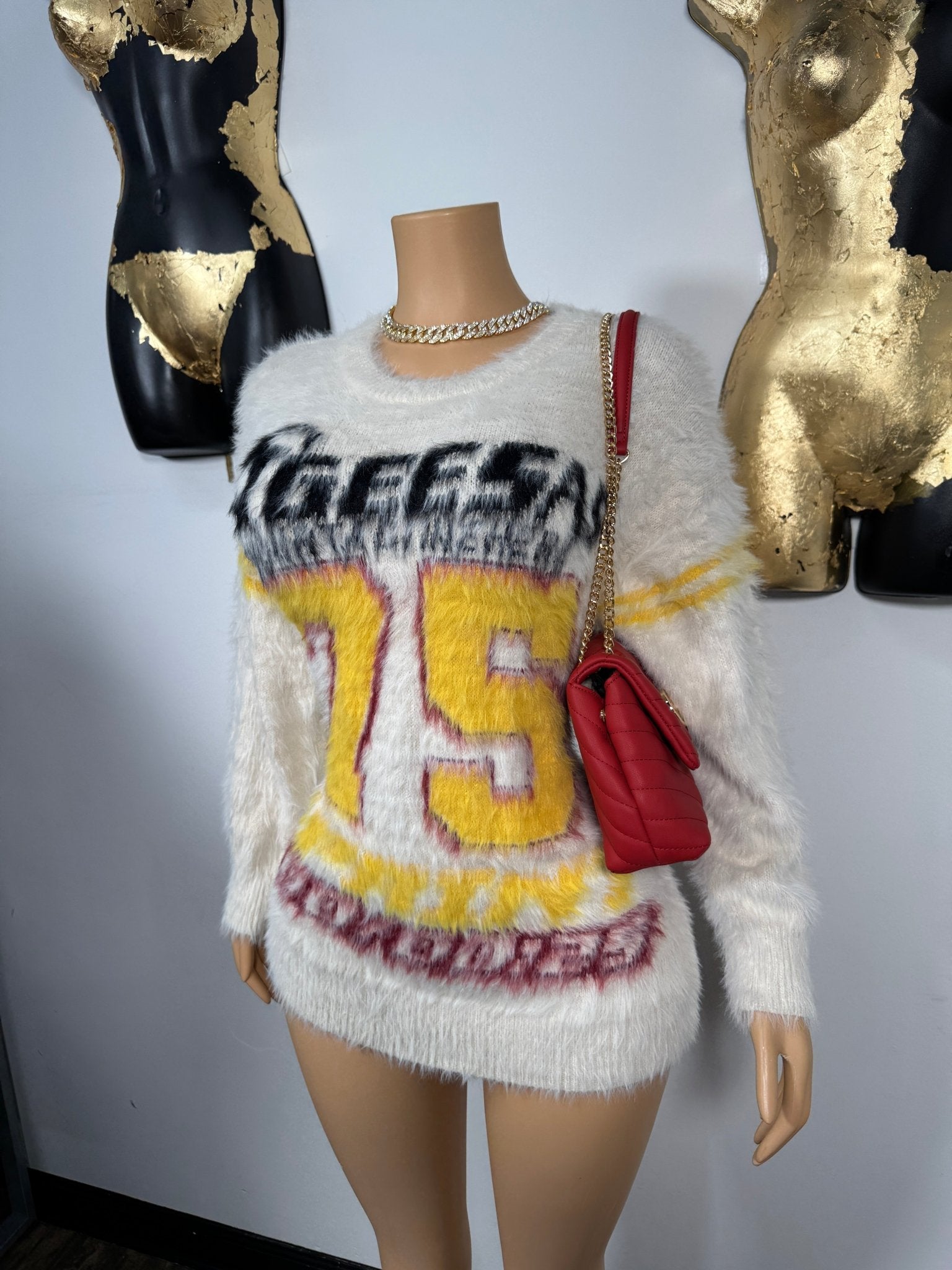 Be Fur Real Sweater - Off White - Head Over Heels: All In One Boutique