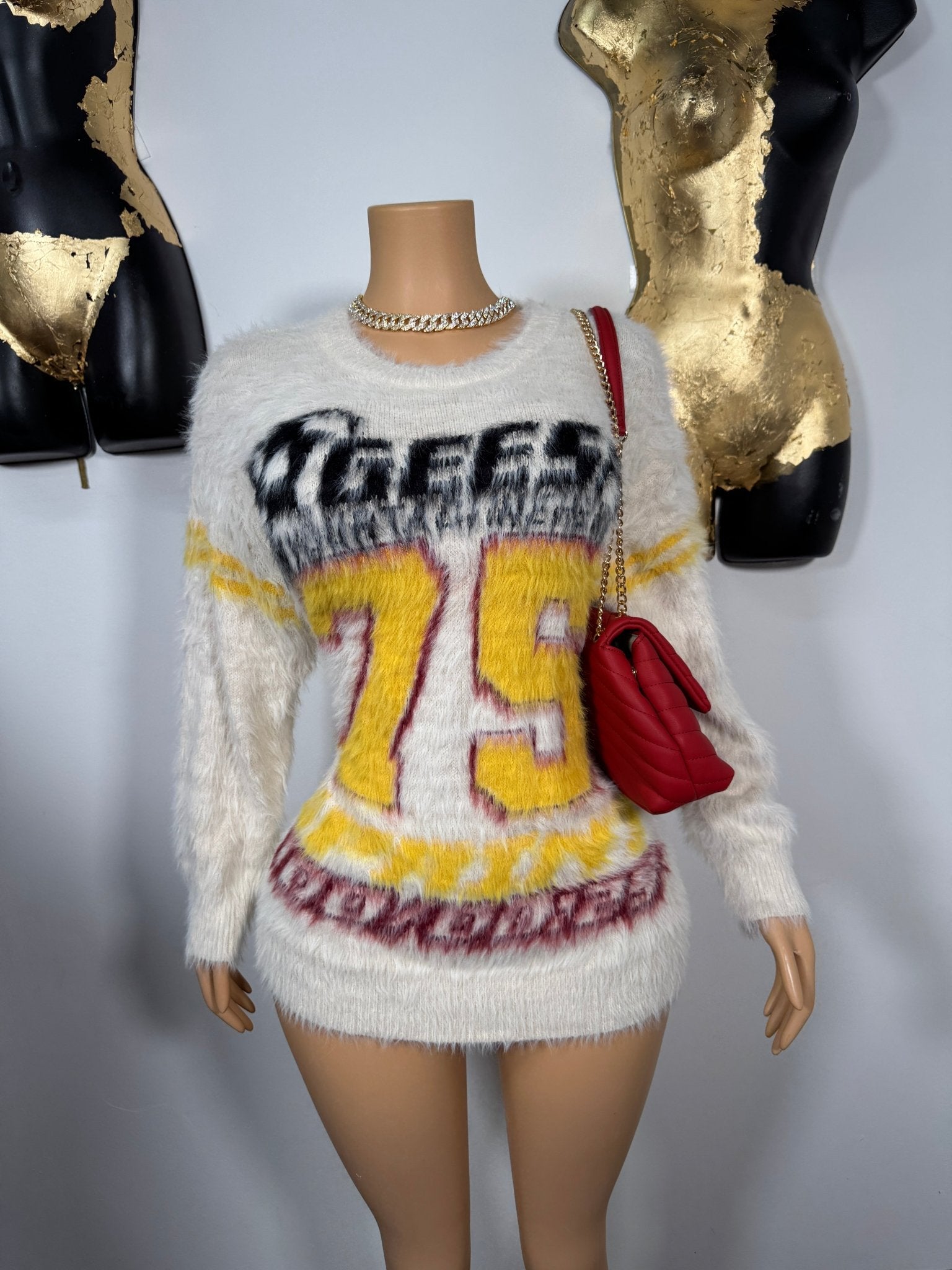 Be Fur Real Sweater - Off White - Head Over Heels: All In One Boutique