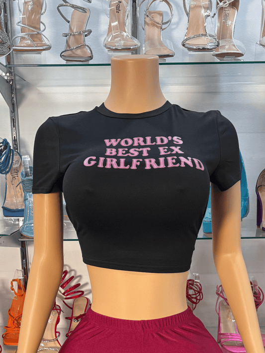 Best Ex Crop Top- Black - Head Over Heels: All In One Boutique