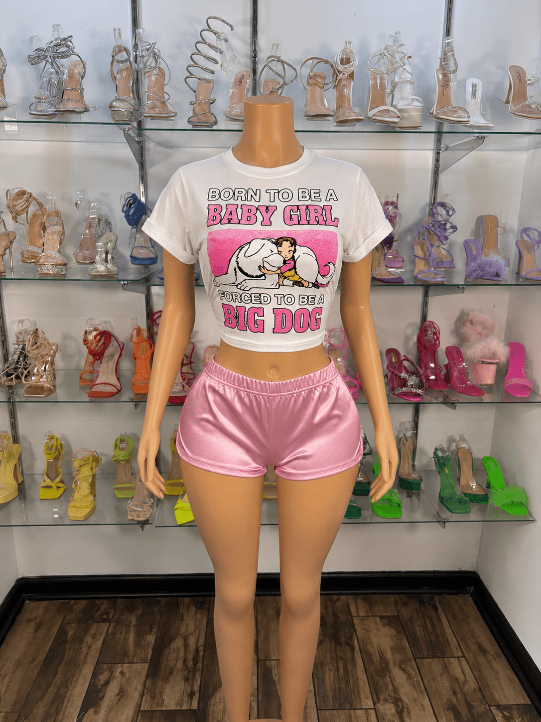 Big Dog Graphic Tee- White - Head Over Heels: All In One Boutique