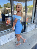 Boa Dress- Denim - Head Over Heels: All In One Boutique