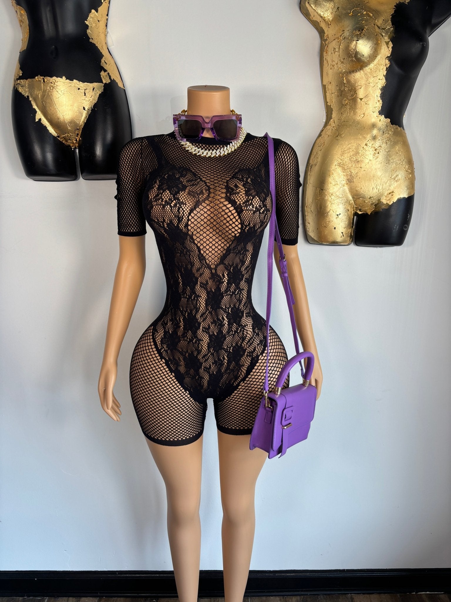 Cabo Romper - Black (One Size) (FINAL SALE) - Head Over Heels: All In One Boutique