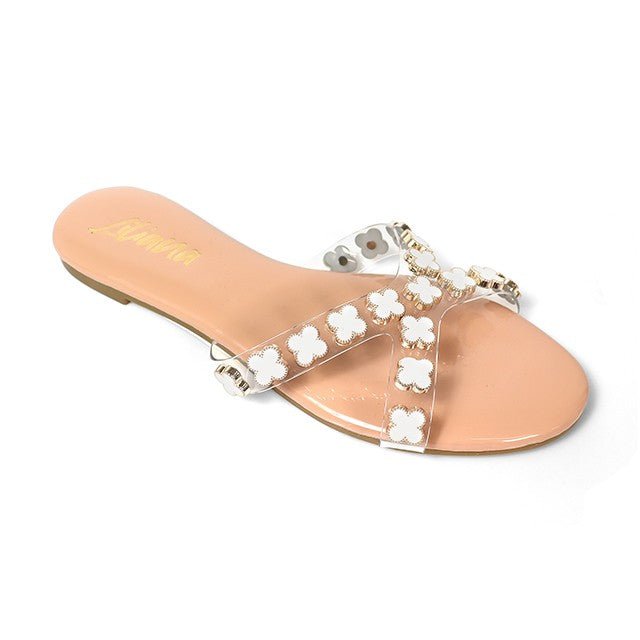 Clarissa Sandals - Nude/ Clear - Head Over Heels: All In One Boutique