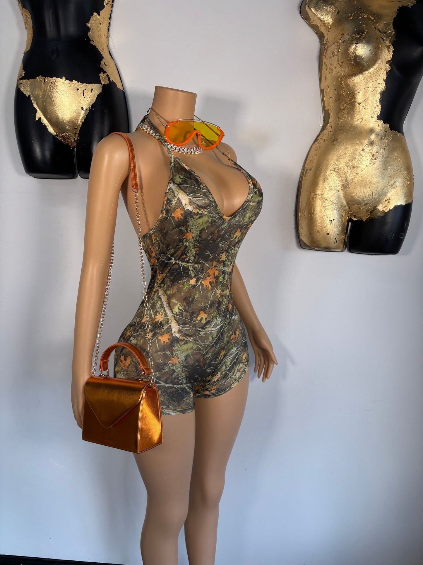 Country Girl Romper - Camo - Head Over Heels: All In One Boutique