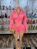 Cozy Short Set - Pink - Head Over Heels: All In One Boutique