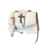Crossed Handbag- White