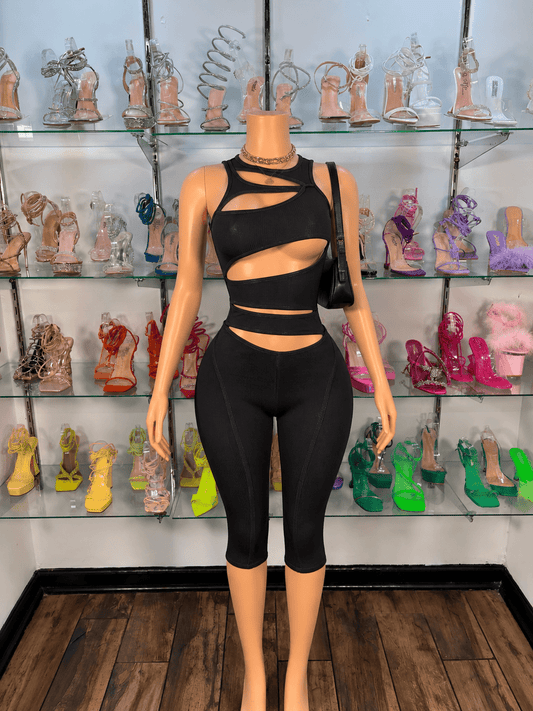 Cupid Capri Set- Black - Head Over Heels: All In One Boutique